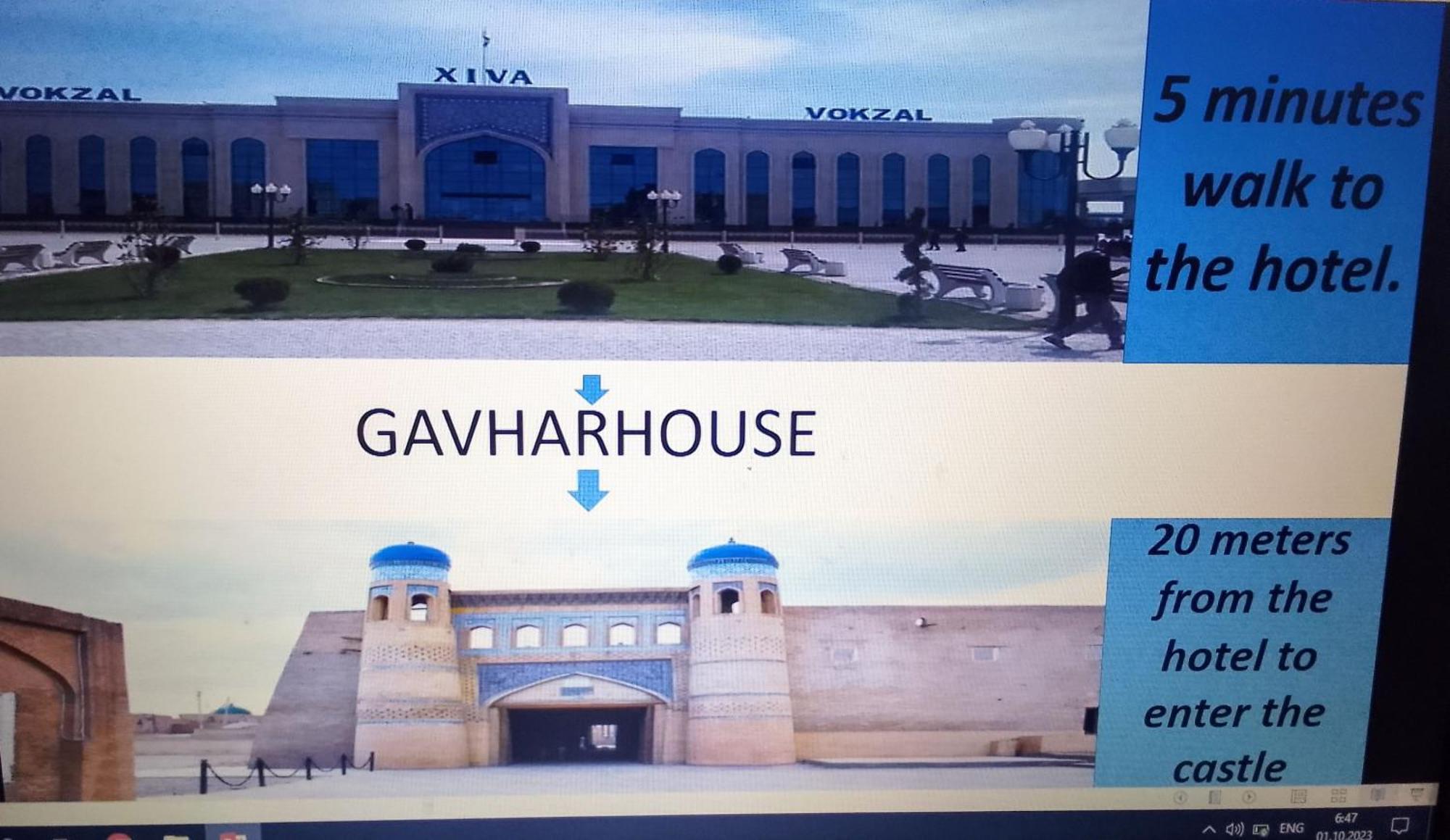 Hotel Gavhar House Khiva Exterior foto